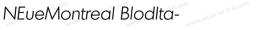 NEueMontreal BlodIta字体转换